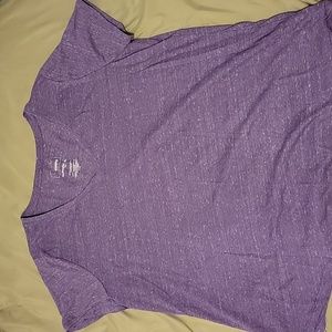 Heather purple v neck t shirt